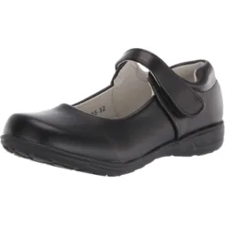 Girl's Mary Jane School Uniform Shoes Strap Dress Uniform Flats Black (Toddler/Little Girl/Big Girl)